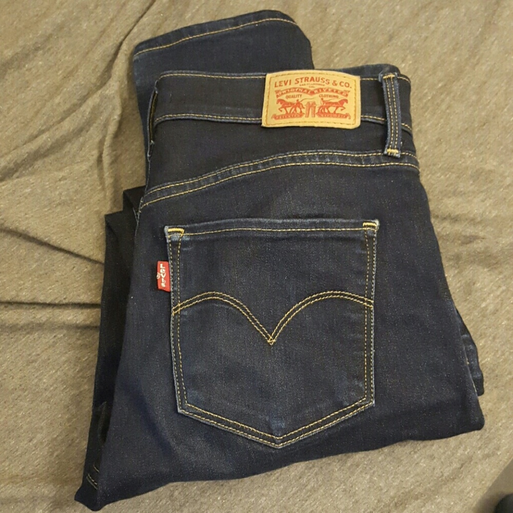 Dark wash Levi's 311 shaping skinny jeans